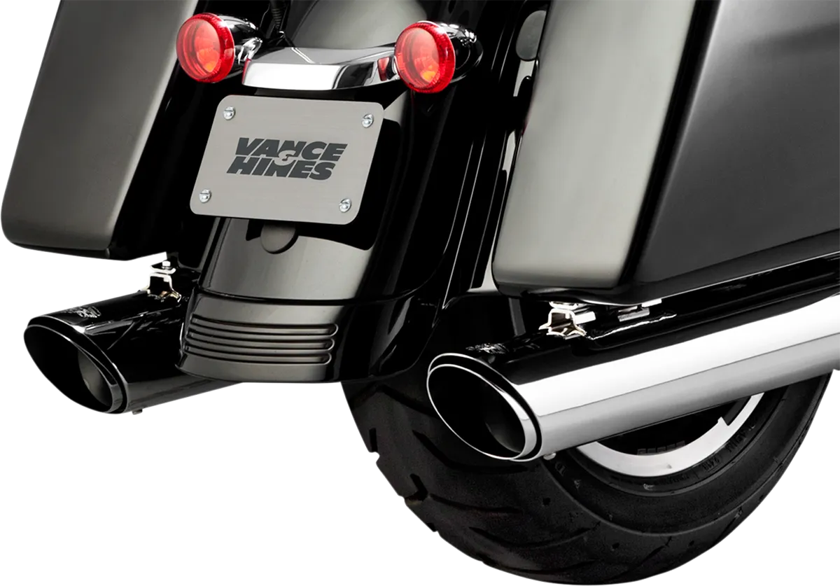 VANCE & HINES Twin Slash Muffler - Chrome - FL Qualified Manufacturer Declared Replacement Part on '17-'20 Touring  16672