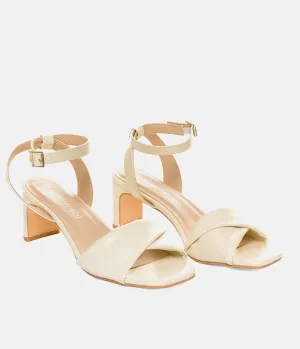 Versatile Beige Occasion Leather Sandals