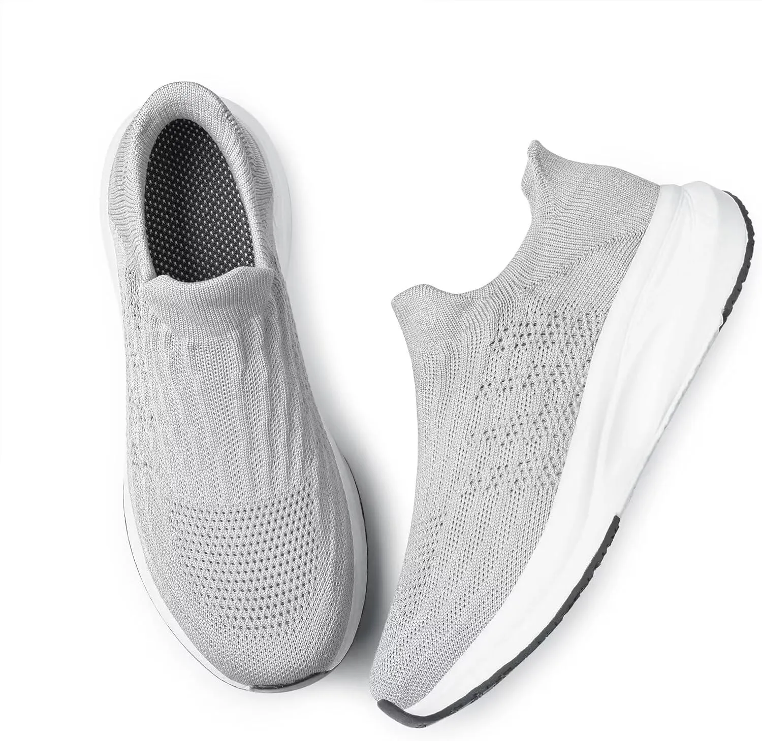 vibdiv Slip-on Walking Shoes Women Barefoot Barefoot Sock Sneakers Flat Casual Lightweight Comfortable Breathable Laceless