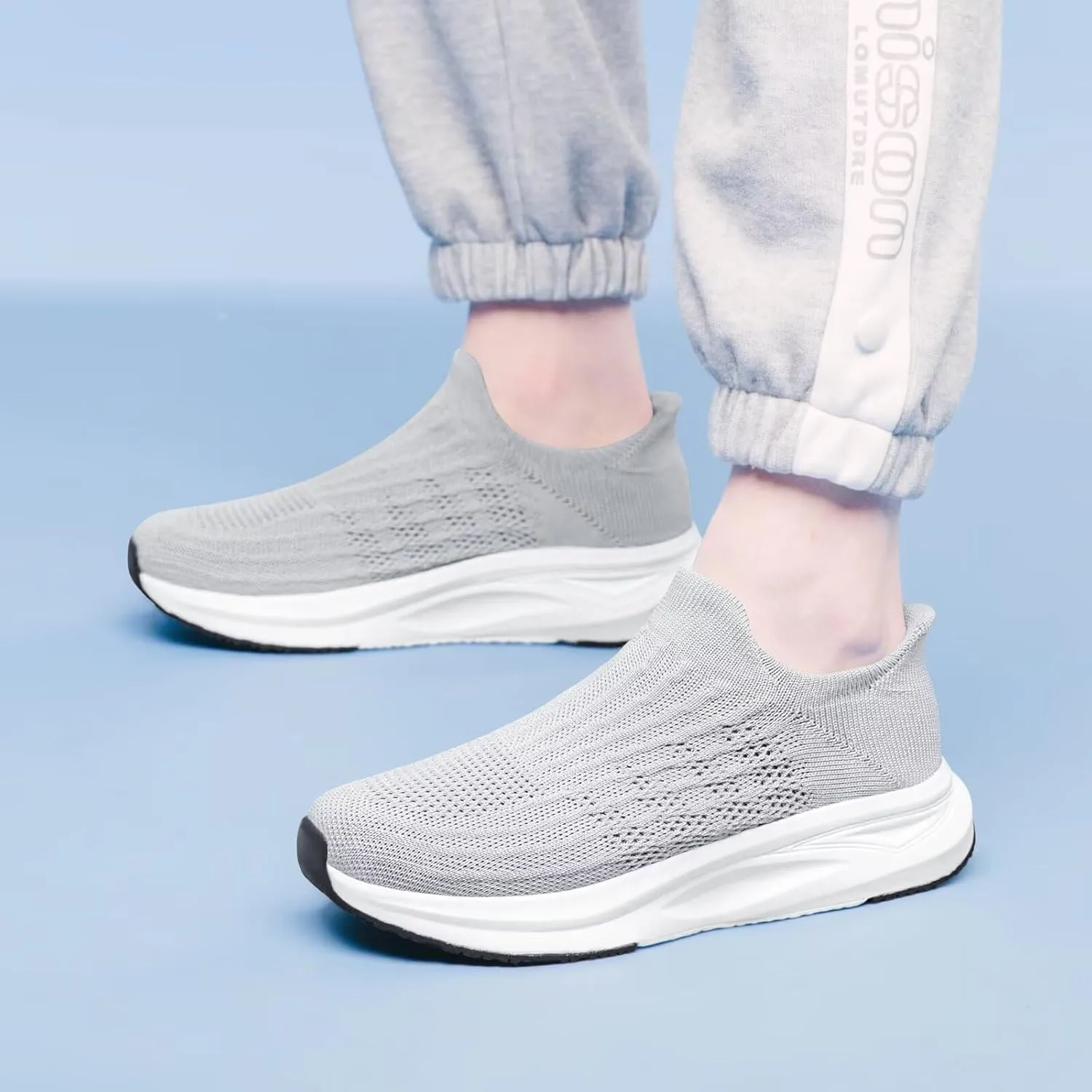 vibdiv Slip-on Walking Shoes Women Barefoot Barefoot Sock Sneakers Flat Casual Lightweight Comfortable Breathable Laceless