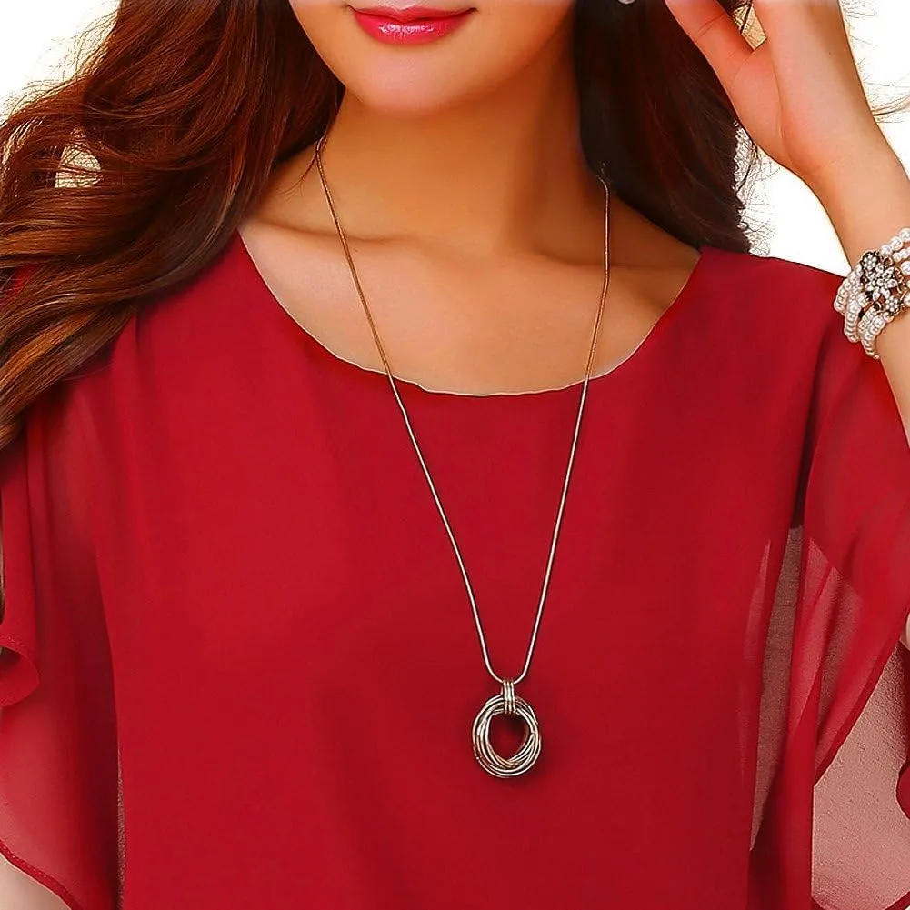 VIISHOW Women's Summer Loose Casual Short Sleeve Chiffon Top T-Shirt Blouse