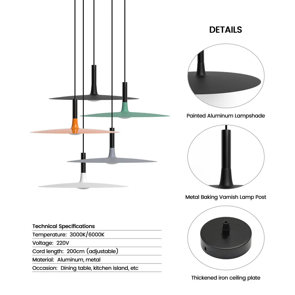 Vink flat led pendant light