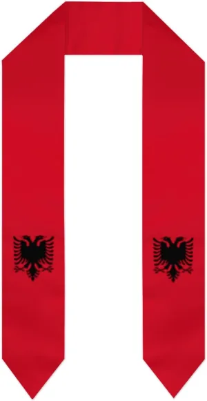 Vintage Flag Graduation Stole Scarf Shawl Sash for Abroad Student International Study Class of 2024