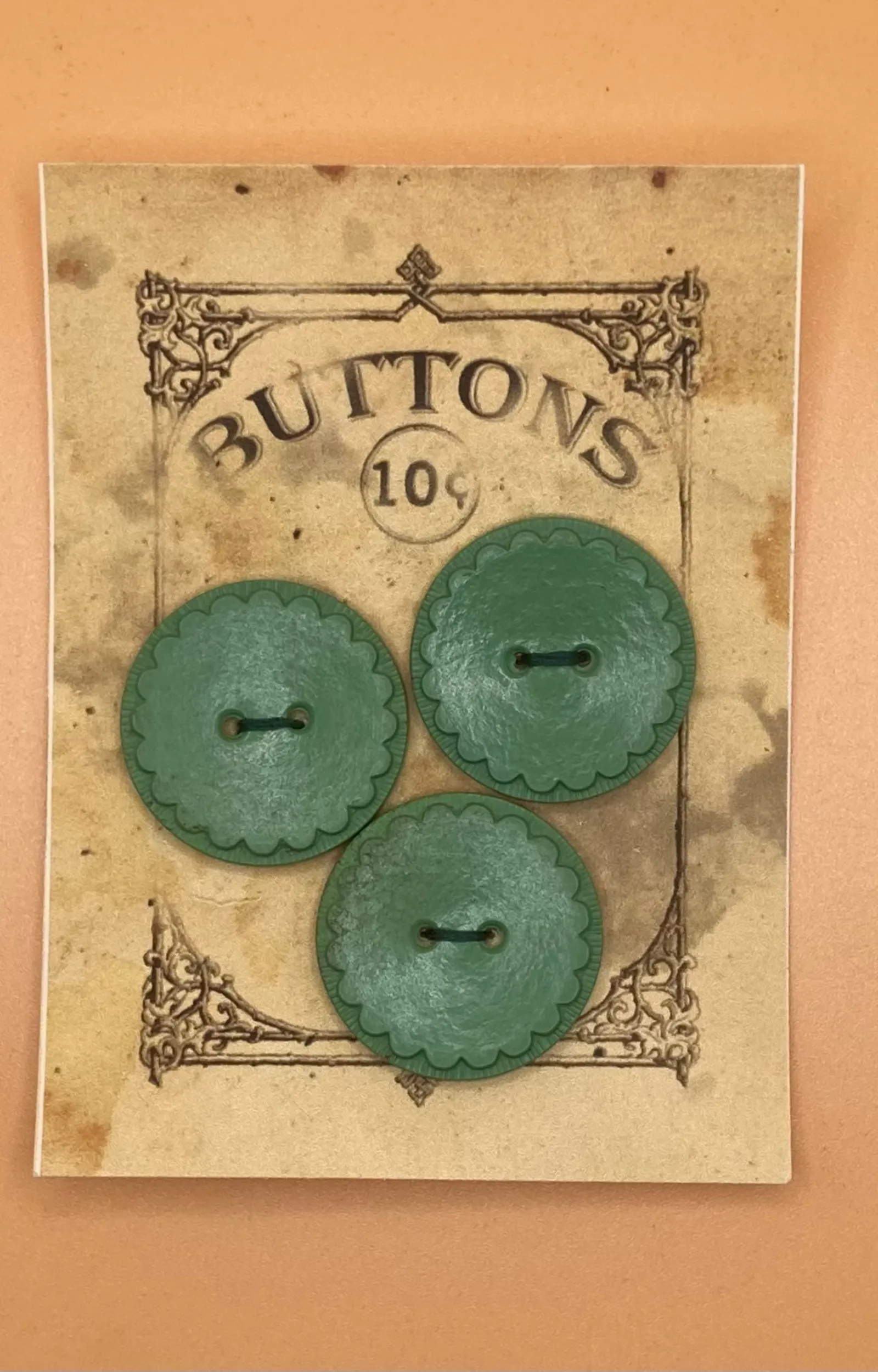 Vintage Light Green Buttons