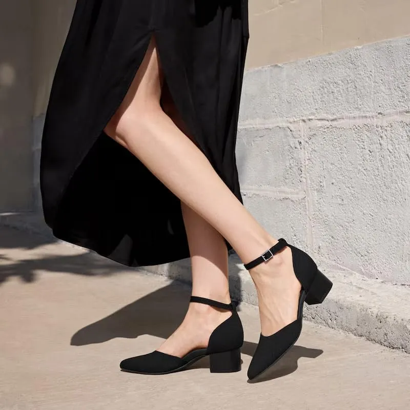 VIVAIA Galilea Pointed-Toe Block Heels Stress Free Elegant Block Heels