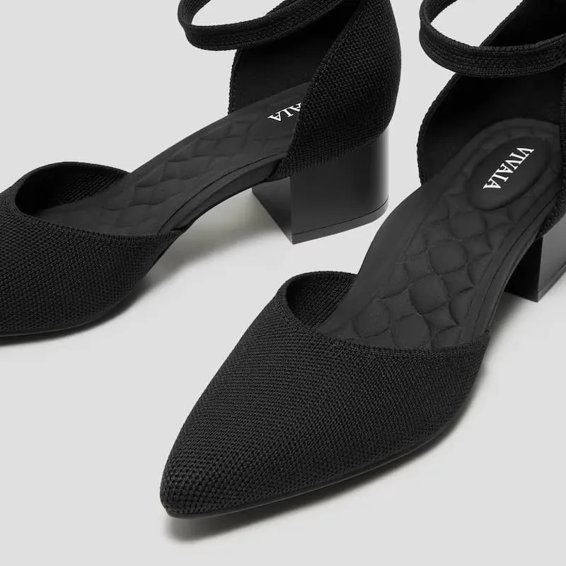 VIVAIA Galilea Pointed-Toe Block Heels Stress Free Elegant Block Heels