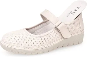 VJH confort Women s Mary Jane Flats, Breathable Comfort Round Toe Low Heel Slip-on Light Weight Walking Shoes