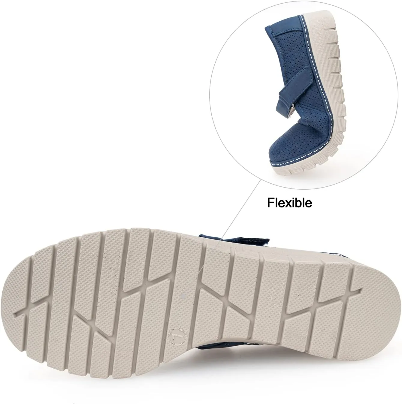 VJH confort Women s Mary Jane Flats, Breathable Comfort Round Toe Low Heel Slip-on Light Weight Walking Shoes