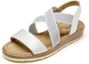 VJH confort Women's Flat sandals, Comfort Slip-on Elastic ankle strap Slingback Light Weight Casual Walking Sandals