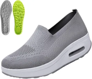 Vogany Shoes for Women, Vogany Shoes Orthopedic Sneakers Women, Slip on Breathable Mesh Platform Stretch Soft with Insole
