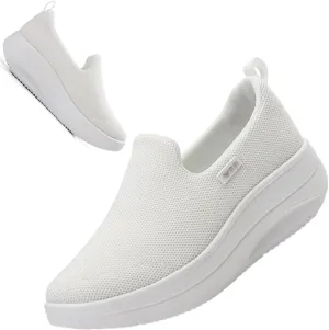 Walking Shoes for Women Slip On Nurse Slip Resistant Work Sock Sneakers Food Service Platform Comfortable Weight Light