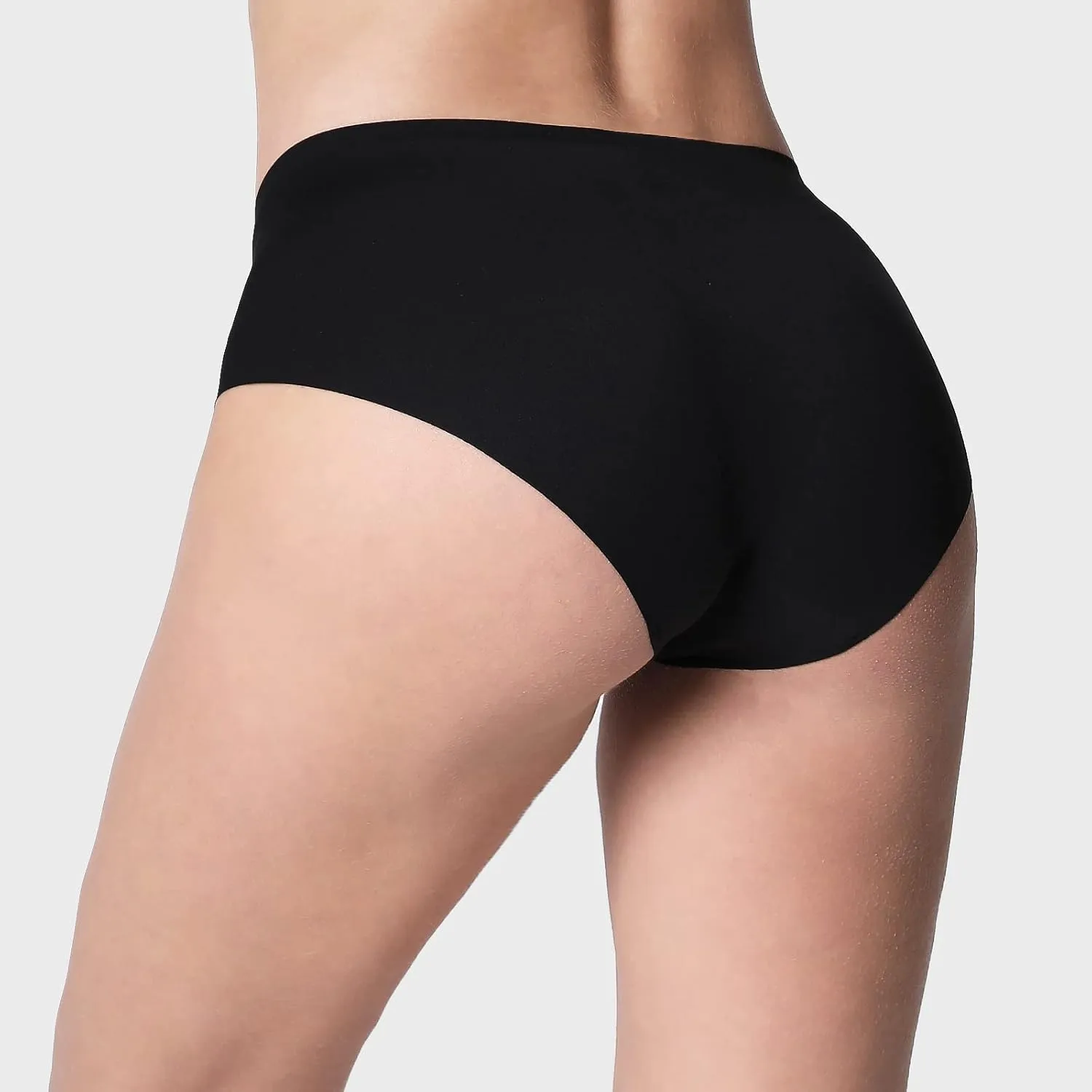 WANDER Womens Seamless Underwear 3-Pack Pure Invisible Breathable Brief Ladies Stretch Hipster Panties