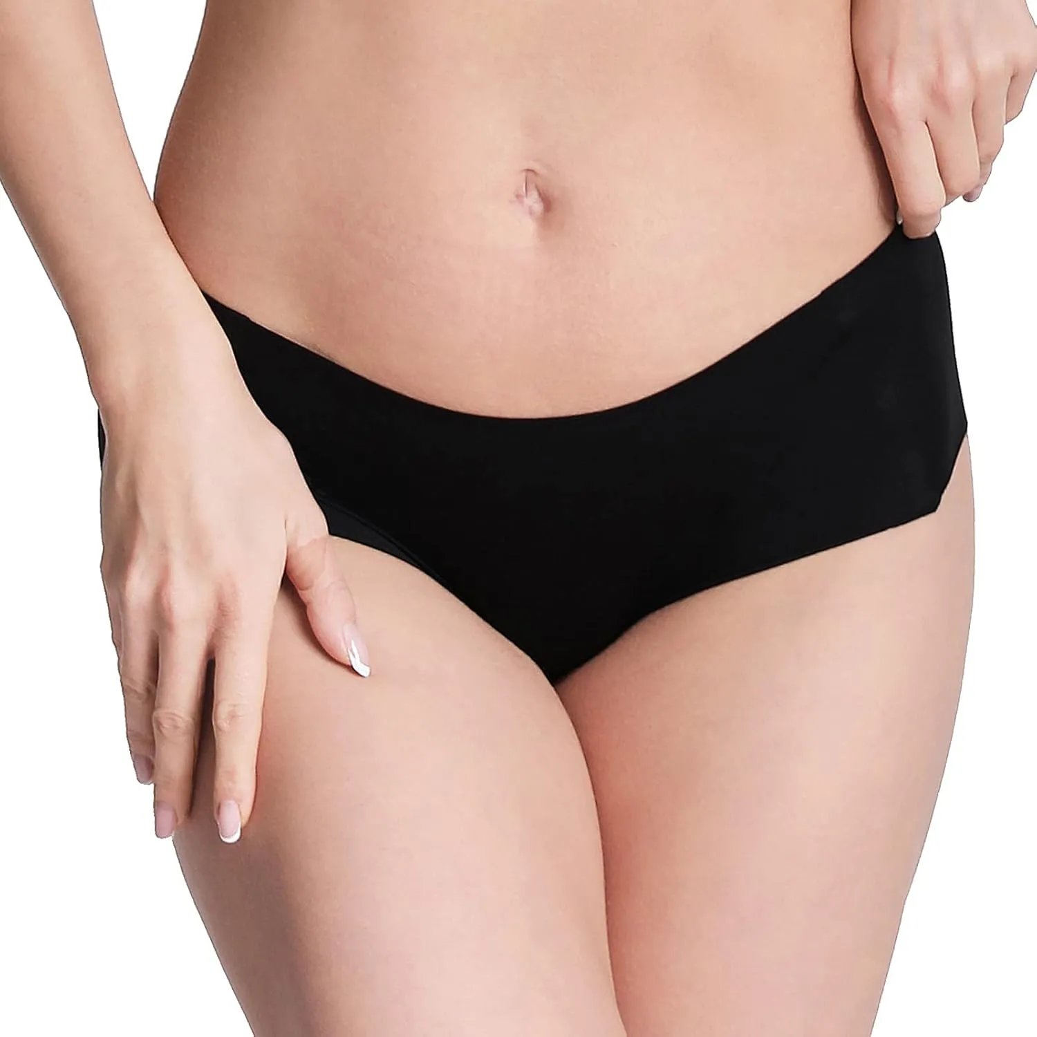 WANDER Womens Seamless Underwear 3-Pack Pure Invisible Breathable Brief Ladies Stretch Hipster Panties