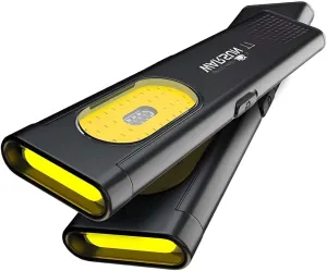 WARSUN T7(2 Packs), Flat Flashlight, Small Pocket Flashlight, Every Day Carry, Thin Flashilight, Led Magnetic Flashlight, USB-C Rechargeable, COB Side Light, Multiple Modes Flashlight