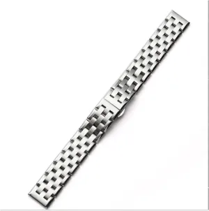 Watch Strap 18MM 20MM 22MM Wide Stainless Steel Flat Interface Butterfly Buckle Accessories