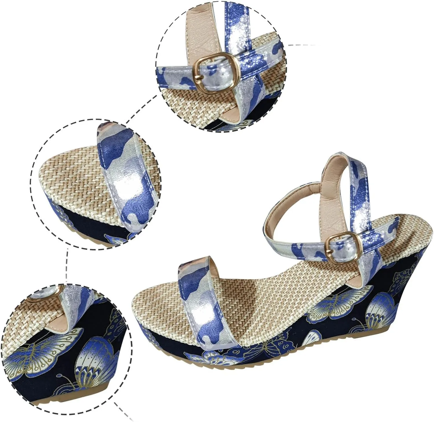 Wedge Sandals Women's Orthopaedic Shoes Washable for Breathable Sports Leisure Beach Summer Lightweight
