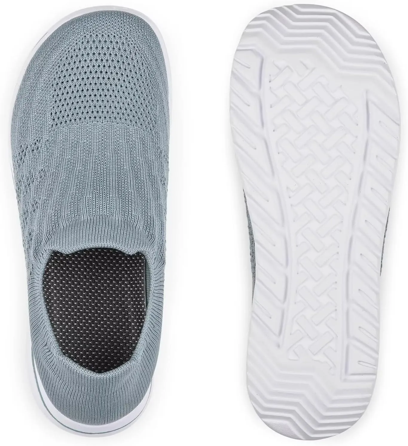 Wide Toe Shoes Men Barefoot Sock Sneakers Flat Mesh Pull-on Lightweight Breathable Casual Comfortable
