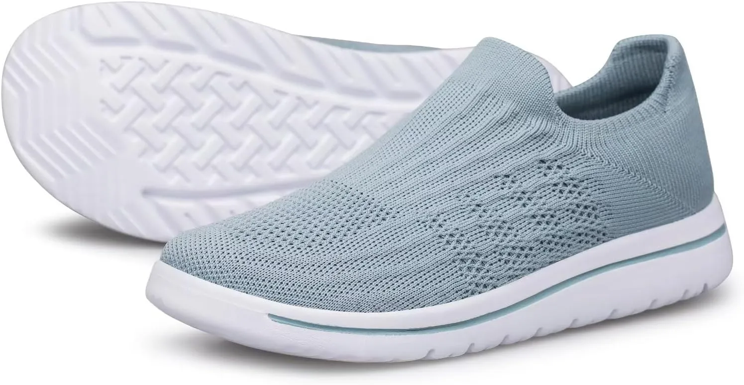 Wide Toe Shoes Men Barefoot Sock Sneakers Flat Mesh Pull-on Lightweight Breathable Casual Comfortable