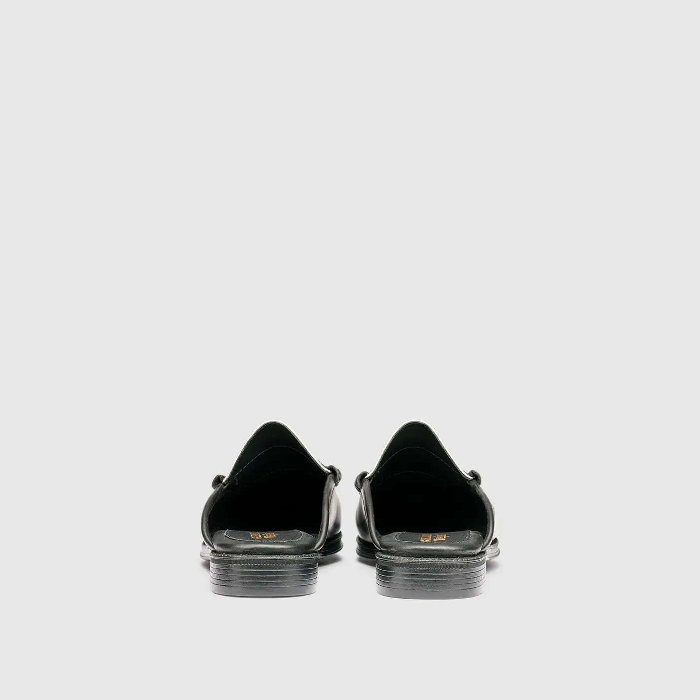 Winston Mule Easy Weejuns in Black/White