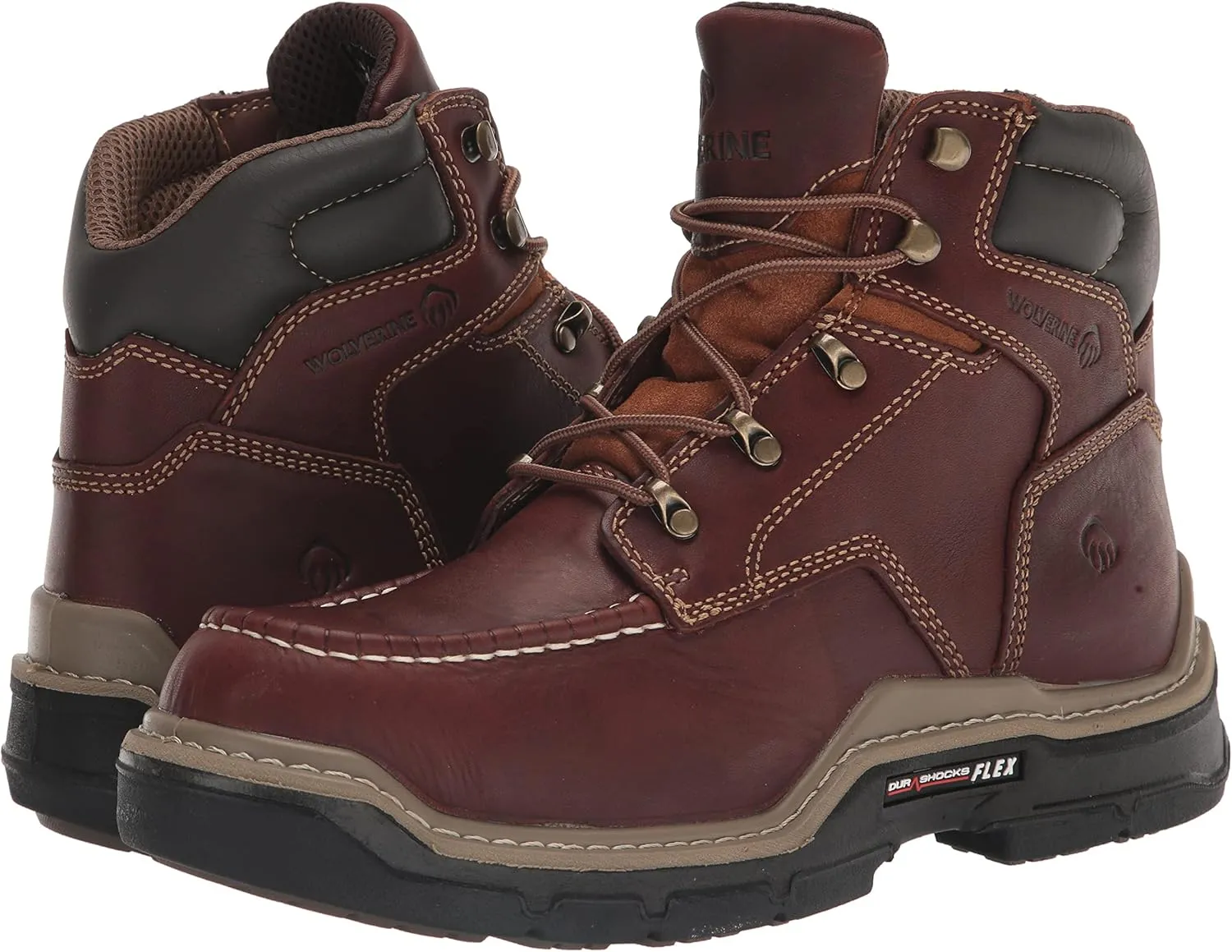 Wolverine Men's Raider DuraShocks Moc Toe CarbonMax 6" Construction Boot