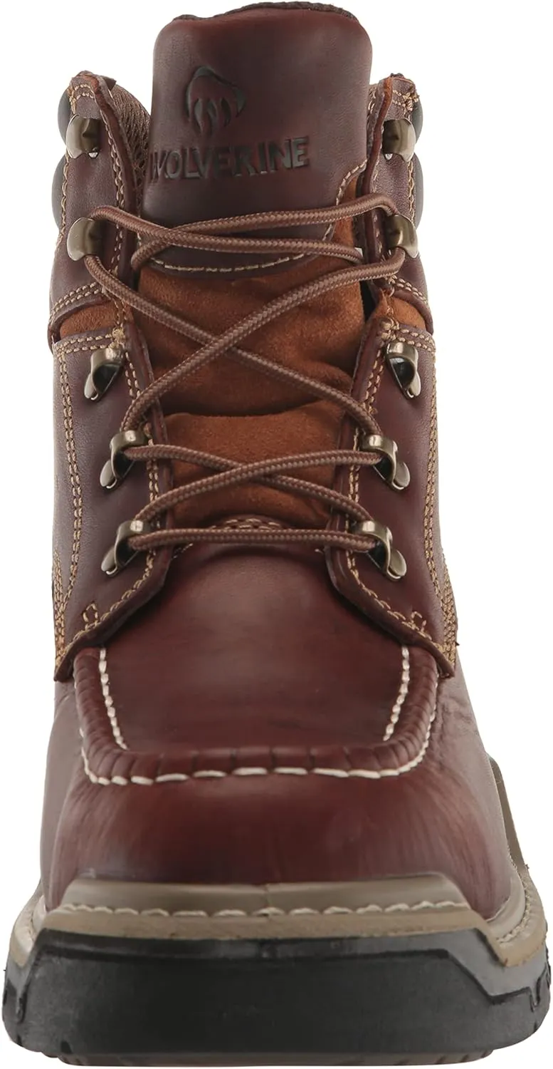 Wolverine Men's Raider DuraShocks Moc Toe CarbonMax 6" Construction Boot