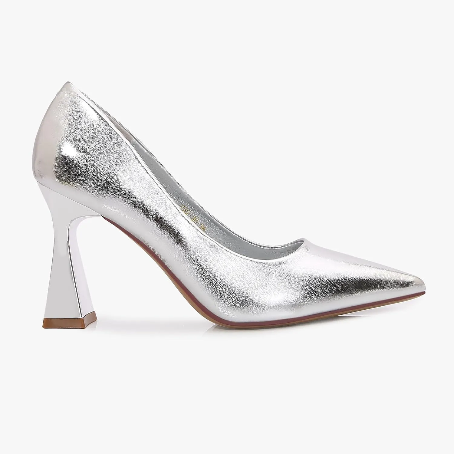 Women’s Bow Pumps Elegant Pointed Toe Dress Heels with Sculpted Flared Heel, Perfect for Weddings, Evening Events & Formal Occasions