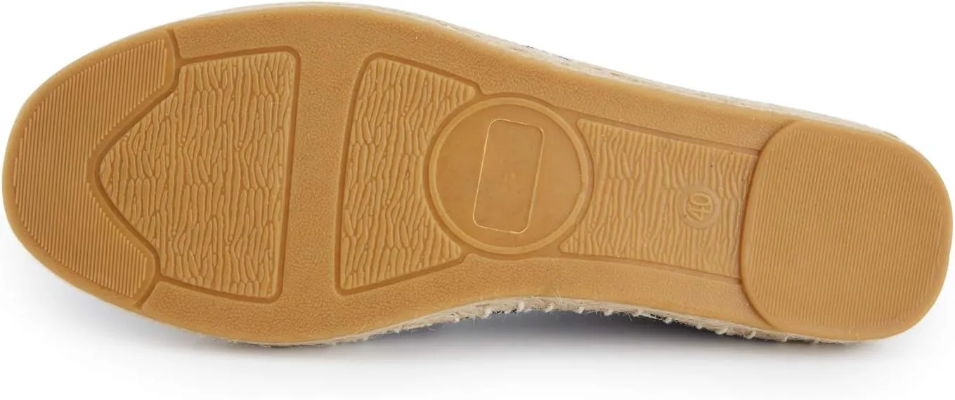 Women's Breathable Canvas Stripe Slip on Flat Espadrilles