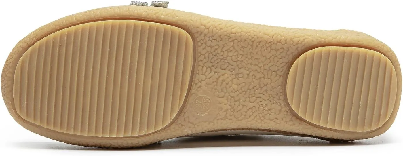 Women's Comfort Leather Loafers Casual Wild Driving Flats Anti-Collision Moccasins Soft Daily Walking Shoes