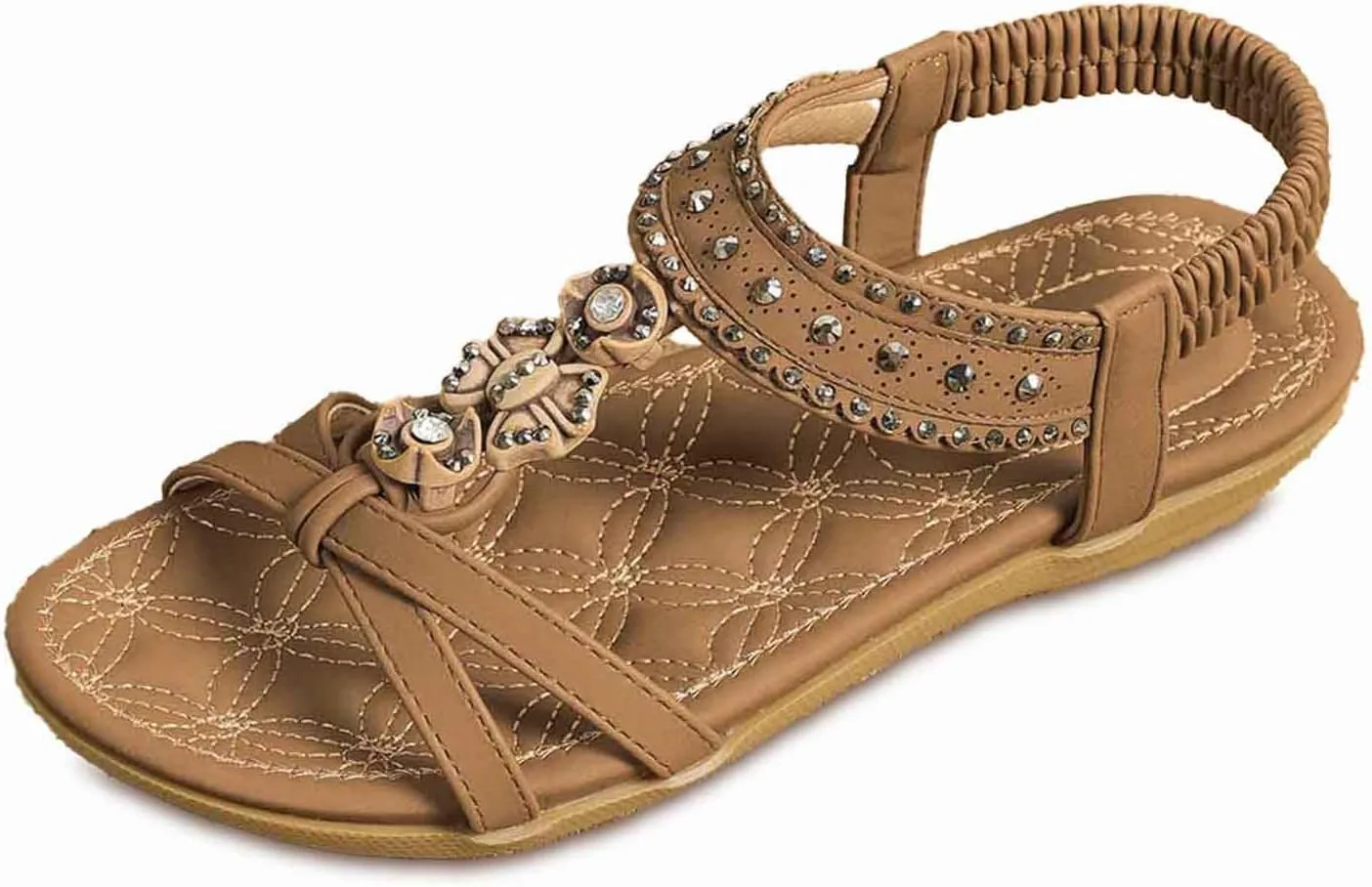 Women's Comfortable Slip On Sandals Everyday Wear Breathable Flat Summer Beach Shoes Casual Open Toe Slide