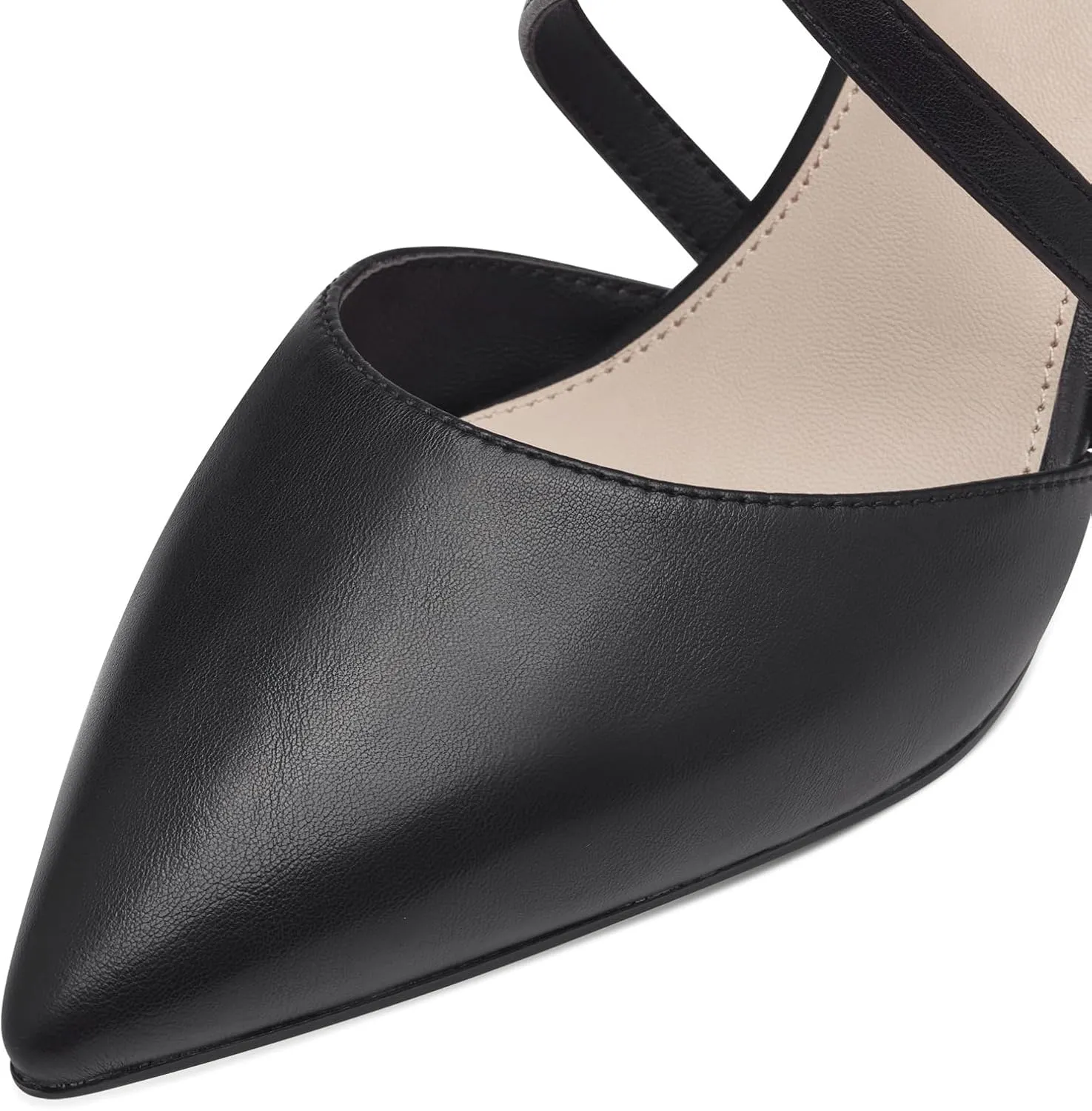 Women's Elegant Pointed Toe Pumps with Straps