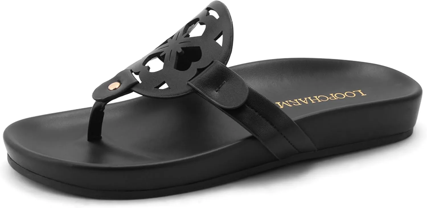Women's Flip Flops Thong Sandals Comfortable Flat Slippers Breathable Beach Dressy Slide for Summer Style