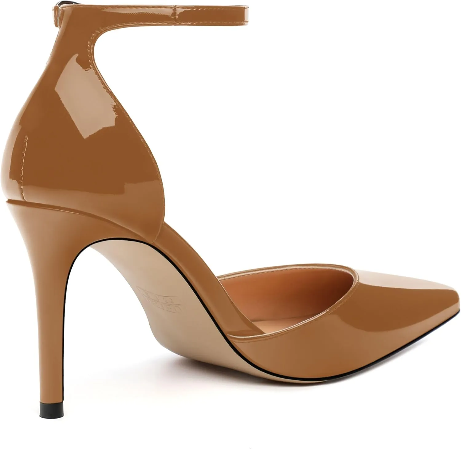 Women's High Heel Pointed Toe Shallow Mouth Single Shoes,Elegant and Charming Ankle Strap Wrap Heel Pumps,Party,Wedding,Dating,Banquet Dress Shoes
