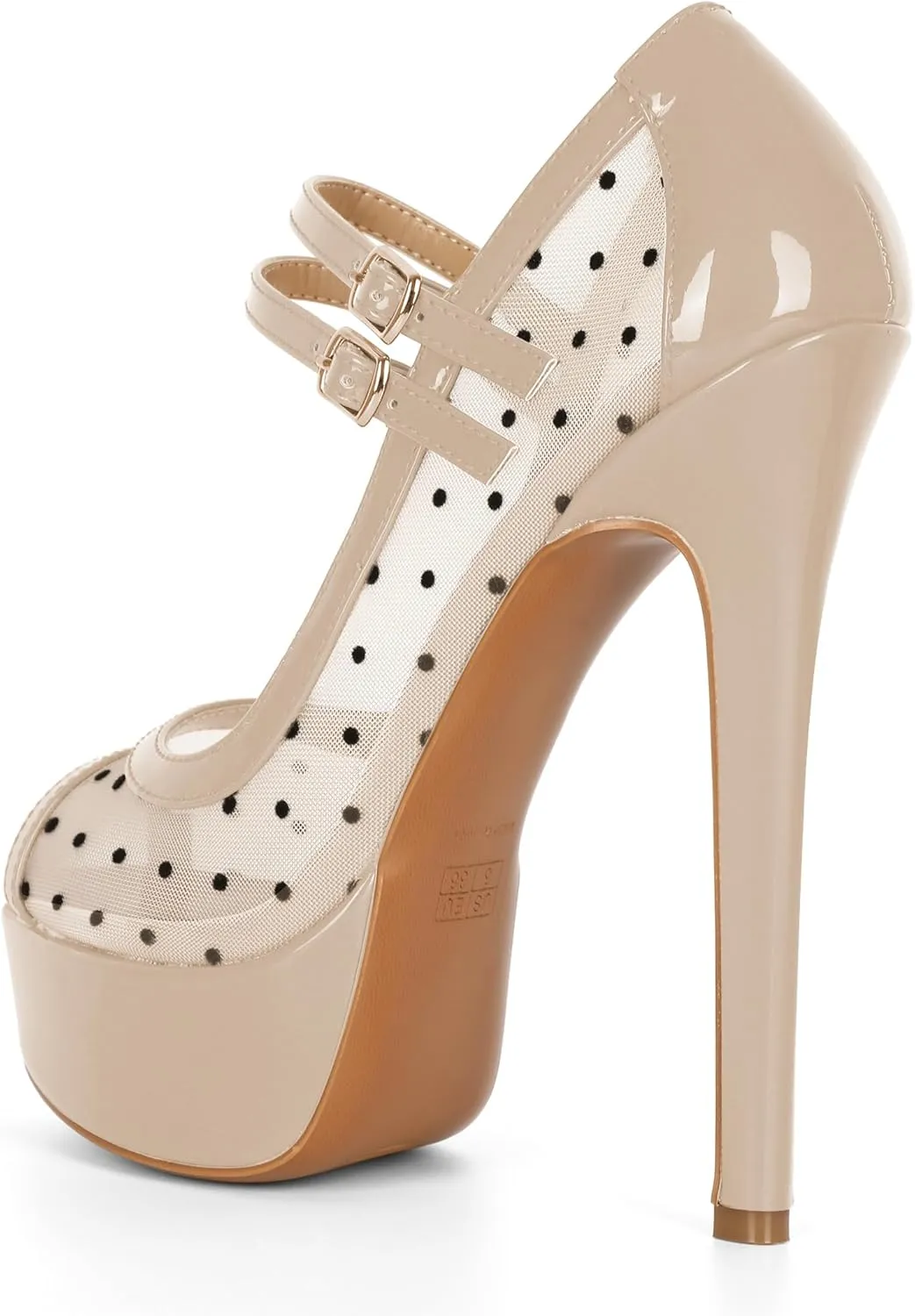 Women's High Heel Pumps Peep Toe Pumps for Women Platform Heels Stiletto Heel Mesh Heels 5.5 Inch Heel