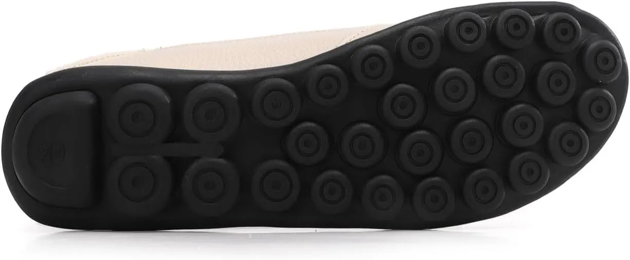 Women's Leather Loafers Comfortable Flat Shoes
