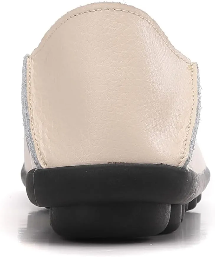 Women's Leather Loafers Comfortable Flat Shoes