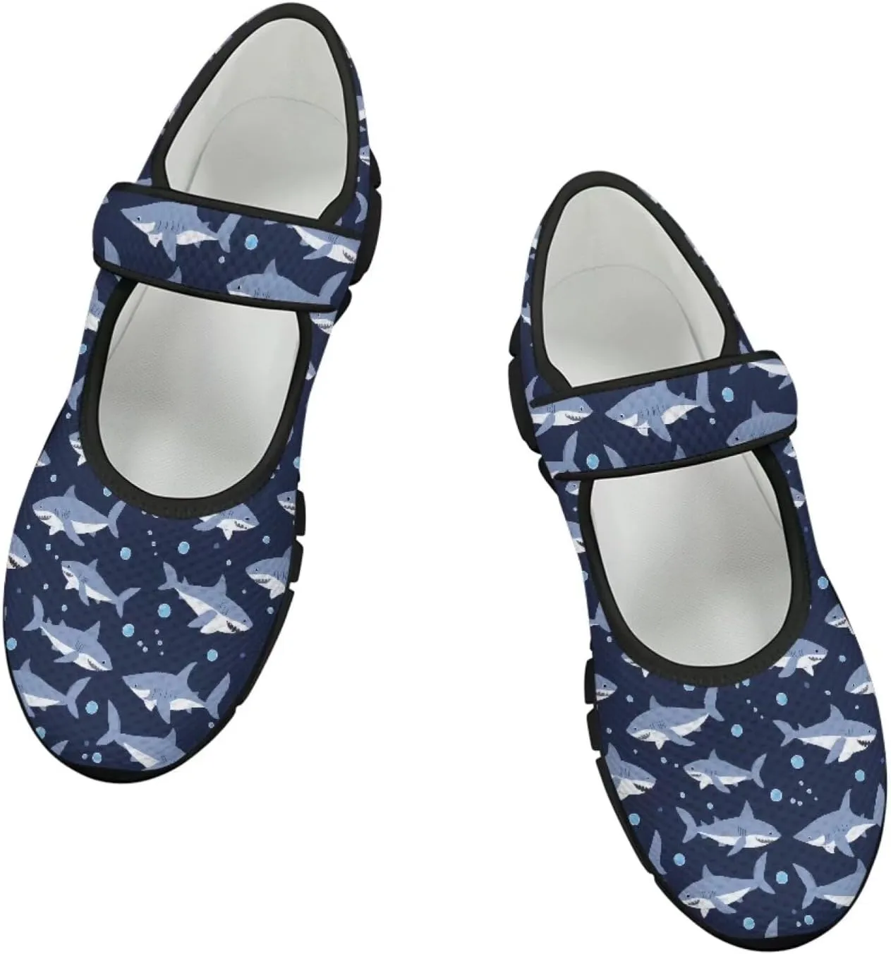 Women's Mary Jane Shoes Animals Print Walking Shoes Flat Breathable Non Slip Sneaker