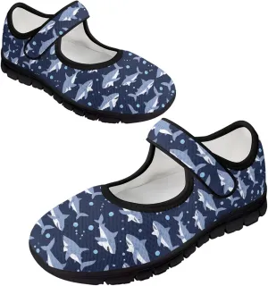 Women's Mary Jane Shoes Animals Print Walking Shoes Flat Breathable Non Slip Sneaker