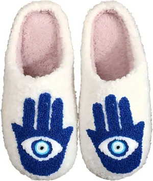 Women's Men's Fuzzy Memory Foam Slippers Fluffy Warm Comfort Light Weight Indoor Outdoor House Couple Shoes