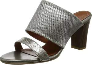 Women's Mule, Silver Fabric, 23.0 cm E