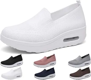 Women's Orthopedic Walking Shoes, Slip-On Non-Slip Light Air Cushion Orthopedic Sneakers for Arch Support