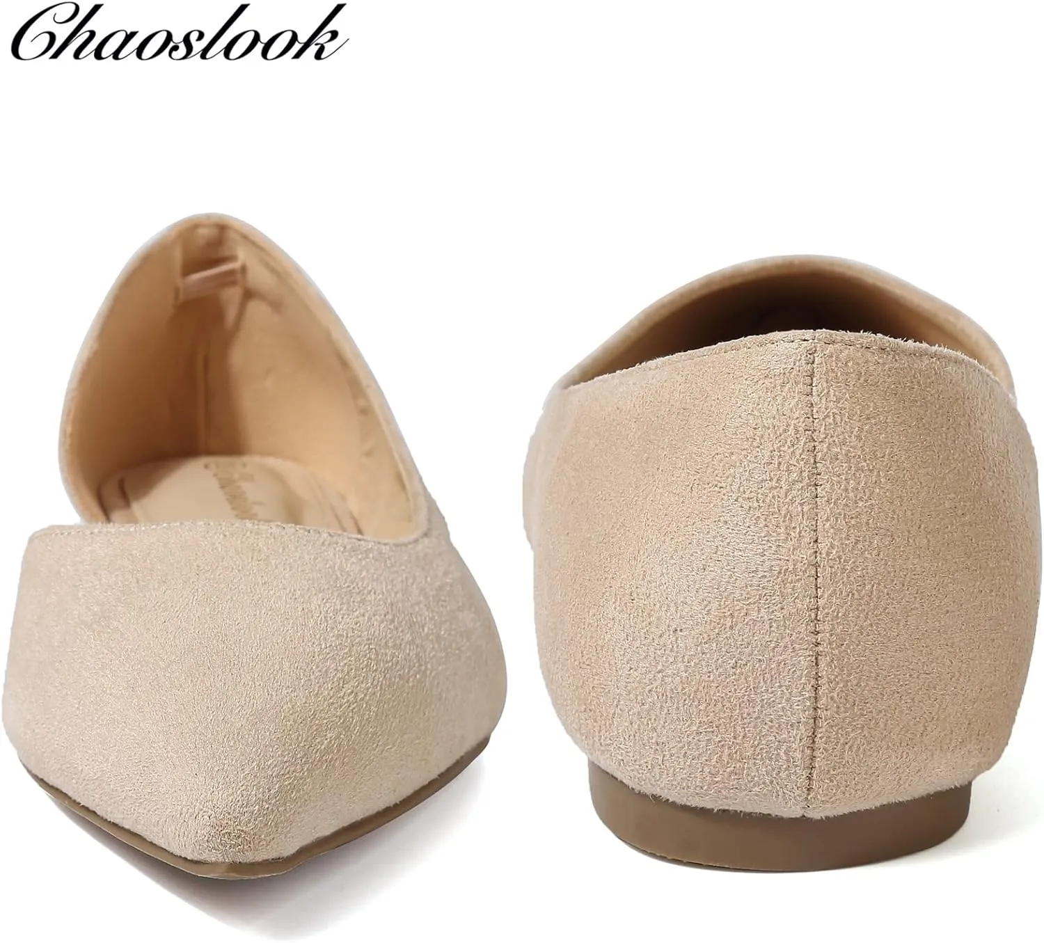 Womens Pointed Toe Black Ballet Flats Comfortable Casual Dress Flats for Women Elegant Memory Foam Flats with Party Wedding