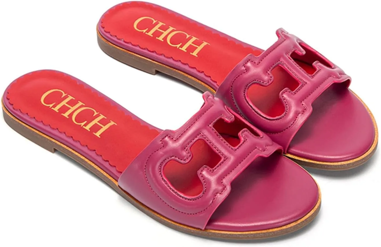 Women's Sandals Comfortable Open Toed Flat Slippers Beach Vacation Sandals Hollowed Out Design