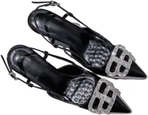 Women's Sexy Pointed Toe Patent Leather Pumps Slip on Stiletto Pumps Closed Toe Classic Elegant Stiletto Heel