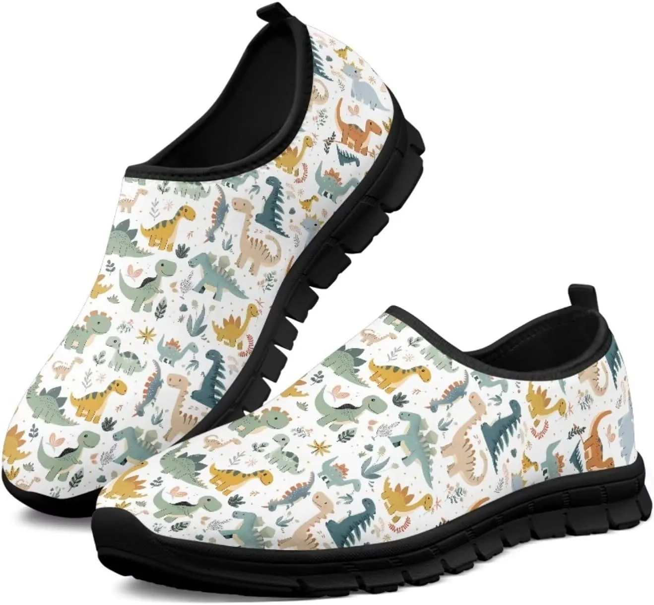 Women's Slip On Shoes Casual Low Top Flat Sneakers Non-Slip Comfort Breathable Footwear for Walking Tennis