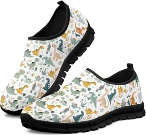Women's Slip On Shoes Casual Low Top Flat Sneakers Non-Slip Comfort Breathable Footwear for Walking Tennis