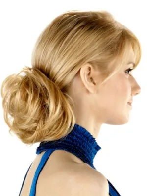 Womens Synthetic Hairpiece ''Swirly''-Hot Cocoa: light hi-lighted golden brown
