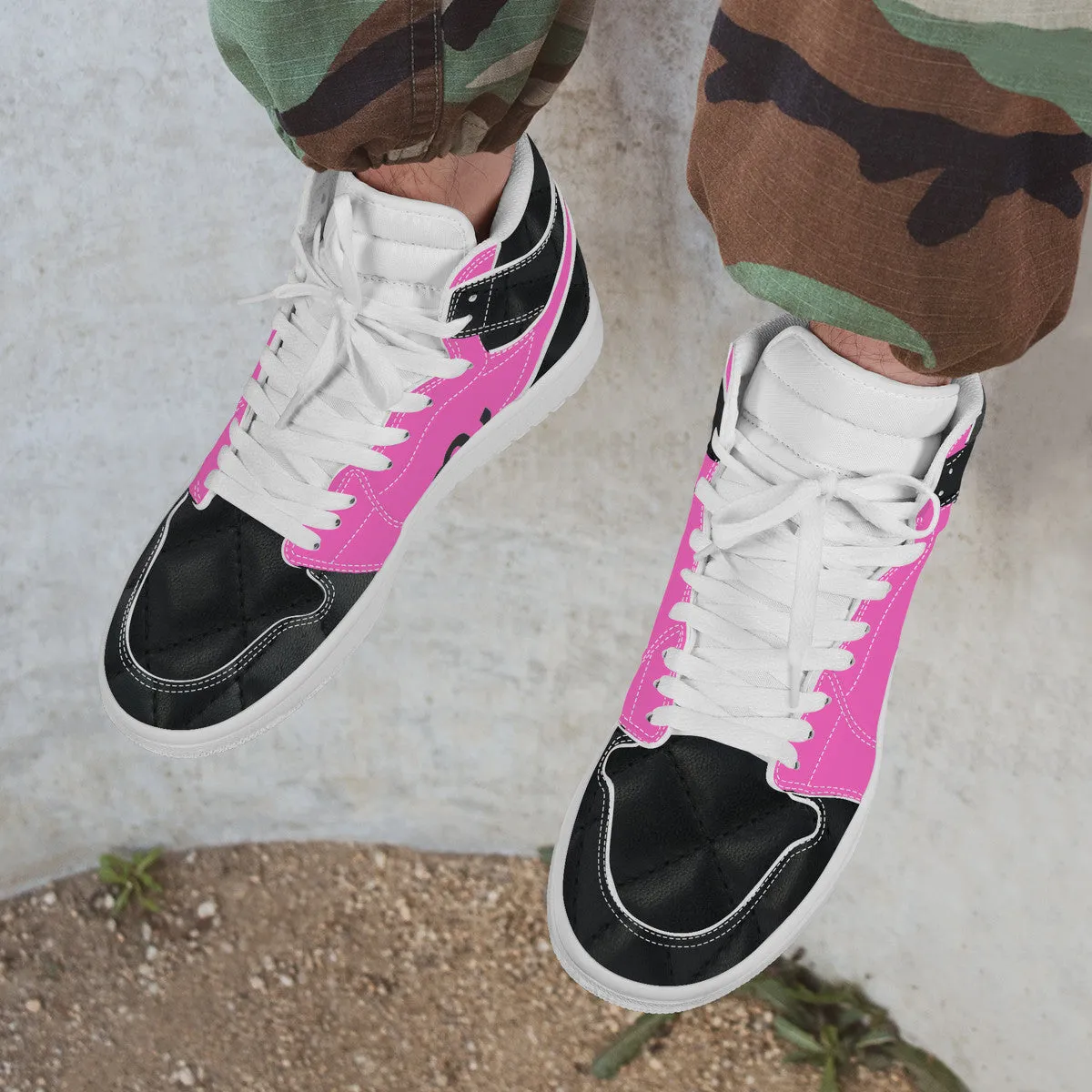 Worldwide coverage Synthetic High D17 Sneaker Top Leather Money Spring deal Bushae