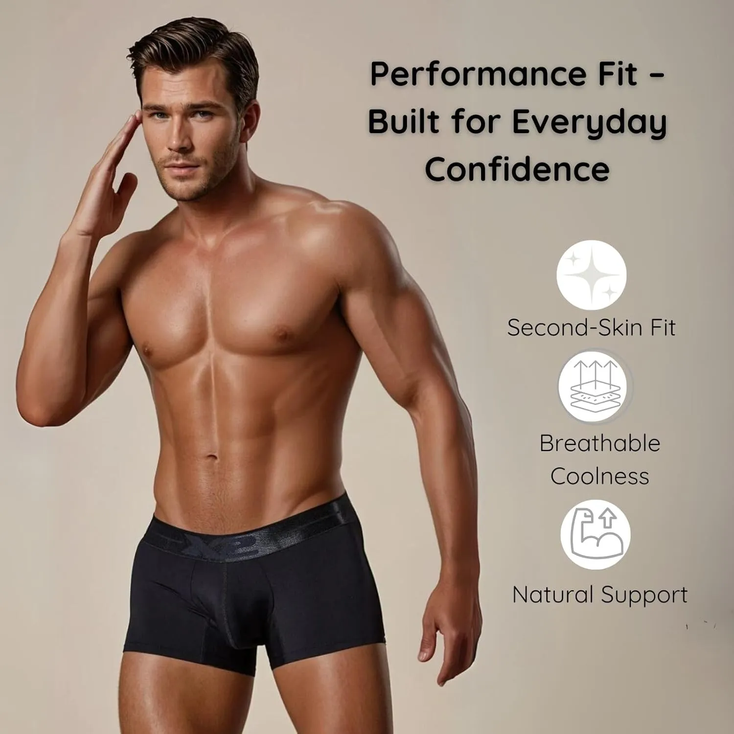 X2 Men’s Trunk Underwear – Breathable Microfiber, Quick-Dry Fabric, Soft Waistband, Contoured Pouch | Made in Colombia