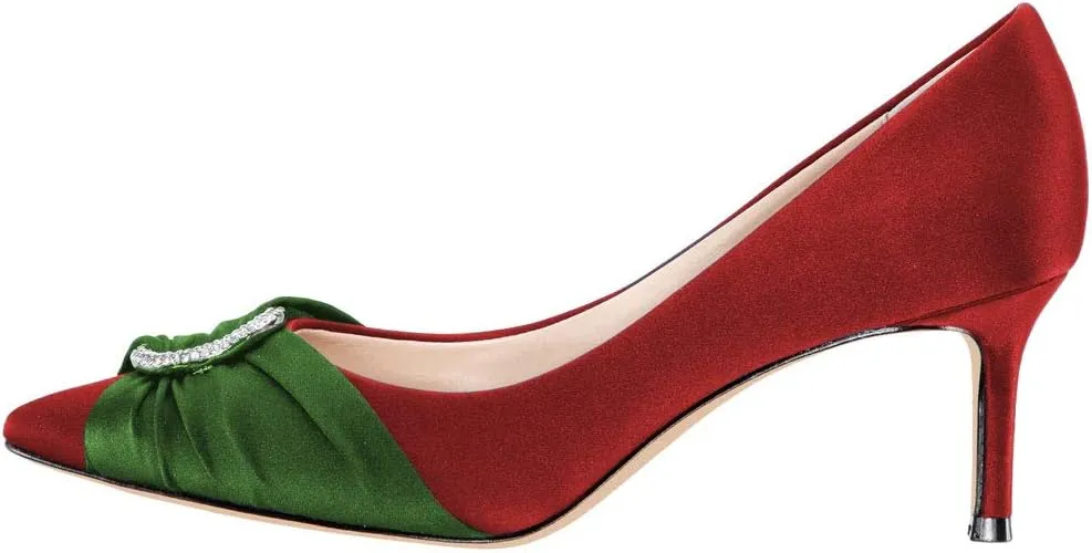 XYD Women Elegant Pointed Closed Toe Pumps Slip On High Heels Stiletto Patent Leather Slide Sandals Ladies Girls Wedding Prom Party Evening Office Dress Shoes