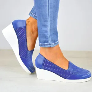 ZBYY Women's Fashion Sneakers,Summer Platform Sandals Casual Slip on Hollow Breathable Sneakers Outdoor Sport Shoes